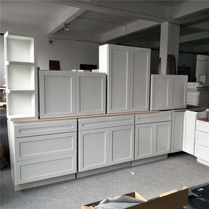 Juego <span class=keywords><strong>de</strong></span> Gabinetes <span class=keywords><strong>de</strong></span> Cocina Clásicos Americanos <span class=keywords><strong>de</strong></span> Madera Maciza Gris, Estilo Moderno RTA, Diseño <span class=keywords><strong>de</strong></span> Gabinetes <span class=keywords><strong>de</strong></span> Cocina <span class=keywords><strong>de</strong></span> Madera Blanca Estilo Shaker - Product Image 6