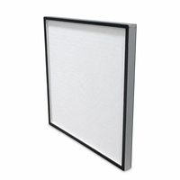 Filter HEPA Senbao Kustom Kapasitas Tinggi H13 Rangka Aluminium 99,99% Aliran Udara Laminar Kondisi Baru Panel Lipat Industri