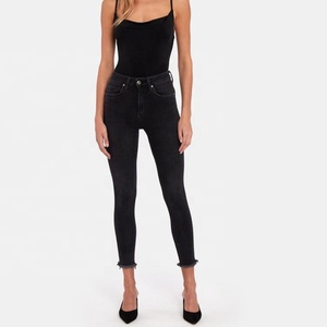 <span class=keywords><strong>Alto</strong></span> super skinny elástico negro sexy <span class=keywords><strong>jeans</strong></span> pent - Product Image 1