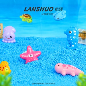 Resin Miniature Cartoon Marine Animal Diy Jewelry Set Artistic Home Decoration Keychain <b>Car</b> <b>Ornament</b> Materials - Product Image 4