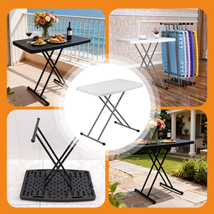 Tavolo Pieghevole Convertibile <span class=keywords><strong>da</strong></span> Esterno Resistente alle Intemperie, Bestseller per <span class=keywords><strong>Giardino</strong></span>, Feste, Campeggio e BBQ, Utilizzabile in Tutte le Stagioni, Portatile - Product Image 5