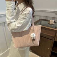 Sac fourre-tout décontracté grande capacité pour femme, sac de shopping polyvalent à bandoulière, sac de cours pour étudiante, vente en gros
