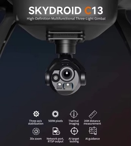 Skydroid C13 Cámara Térmica de Alta Resolución con <span class=keywords><strong>Zoom</strong></span> 30x, Seguimiento Inteligente, Estabilización de Tres Ejes y Triple Lente Óptica - Product Image 5