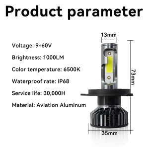 Phare <span class=keywords><strong>LED</strong></span> LELANPU HD avec télécommande Canbus, projecteur à lentille, T10 H4 H7, changement de couleur RGB, ampoules de phare <span class=keywords><strong>LED</strong></span> pour voiture F2, pour vélo - Product Image 2