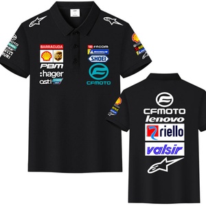 Vêtements de moto Corsica en coton soie glacée pour homme, uniforme du personnel du magasin 4S, chemise à manches courtes pour motard - Product Image 4