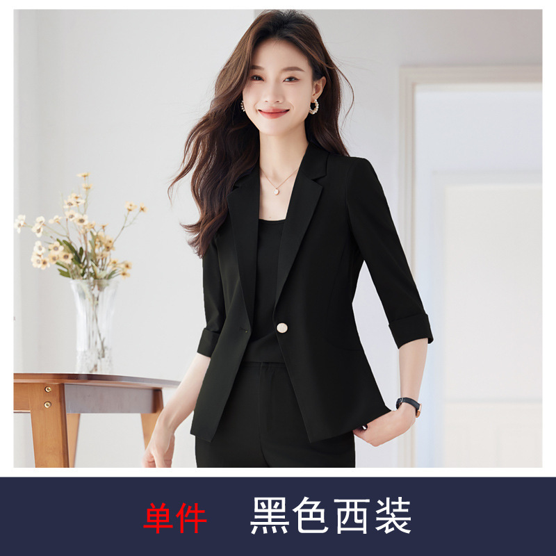 black suit