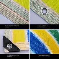 Voile d'ombrage verte pour l'agriculture, protection UV, en tissu tricoté warp en PEHD, pour serre, jardin, patio, camping, mariage, fonte