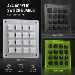 Tester per Switch in Acrilico Solido Personalizzato con Stampa UV, Pannello Espositivo per Switch di Tastiere Meccaniche per Collezionisti e Appassionati di Estetica per Setup da Scrivania Geek - Product Image 3