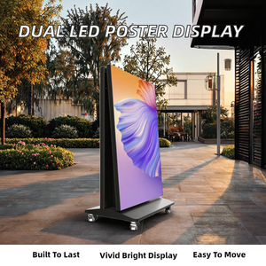 Gob Double Sided P1.5/P1.8/P2.5 Portable Digital Full Color LED Poster Display <b>Screen</b> SDK OEM Outdoor Retail Shopping Subway - Product Image 2