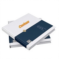 Brochure personnalisée imprimée en offset sur papier cuivré avec couverture rigide type album et fonctionnalités de portefeuille pour manuels de produits d'entreprise