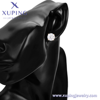 A00910825 Xuping – ensemble de bijoux à breloques avec diamant, or 18K, cuivre écologique, boucles d'oreilles simples pour dames
