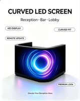 Écran LED numérique couleur pleine pour comptoir de réception intérieur/extérieur personnalisé, idéal pour hôtels, bars, commerces et espaces événementiels