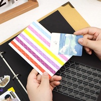 Couleurs colorées 360 coins photo transparents en pvc auto-adhésifs pour scrapbooking montage sur des planches de tapis bricolage