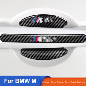 Tay Nắm Cửa Bảo Vệ Chống Trầy Xước Miếng Dán Họa Tiết Sợi Carbon Bảo Vệ Dải Cho Xe BMW Audi Mercedes Toyota Honda Volkswagen Ford - Product Image 1