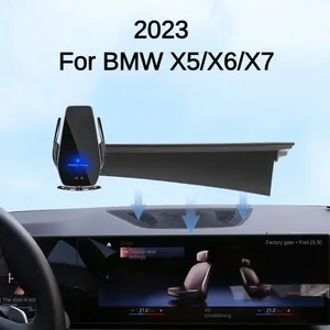 Soporte para Teléfono con Cargador Inalámbrico para Pantalla de Auto <span class=keywords><strong>BMW</strong></span> X5 <span class=keywords><strong>X6</strong></span> X7 <span class=keywords><strong>2023</strong></span>, Navegación <span class=keywords><strong>Interior</strong></span>, Tamaño de 14.9 Pulgadas - Product Image 1