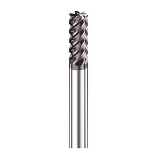 Carburo de tungsteno de HRC55 4F plana Mills HRC55 4 plano de carburo cementado Molino de extremo de herramientas de corte de CNC de Router Bits de Tun