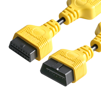 Cable de Extensión OBD 2 II para Automóvil AUTOOL, Conector Adaptador OBD de 16 Pines, Cable de Extensión OBD2 para Launchs X431 Airbag