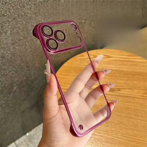 Coque de téléphone ultra-fine transparente sans cadre pour iPhone 18 17 Pro Max 18Pro 17Pro avec protection d'objectif transparente et antichoc - Product Image 4