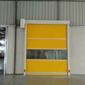 Pintu Industri Kecepatan Tinggi Overhead Biaya PVC Rolling Shutter Pintu Cepat