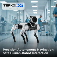 Robot Quadrupède Bionique IA MagicDog TERKOBOT 13-DOF avec Interaction SAGE, LiDAR, Vision 4K, ROS2 et Développement Secondaire Python