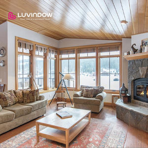 Ventanas de Manivela de Madera Revestidas de Aluminio con Aislamiento Térmico, Estilo Rústico, Certificadas por Energy Star, para Residencias de Estilo Americano - Product Image 4