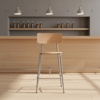Nouveau design 2026 – Tabouret de bar haut et stable en acier, durable et contemporain, pour la maison, les bars et les restaurants d'hôtel