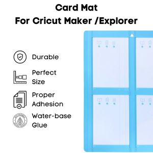 Diylobby Tapis de découpe de cartes adhésif réutilisable sans odeur 2x2 Tapis de cartes pour <span class=keywords><strong>Cricut</strong></span> <span class=keywords><strong>Maker</strong></span> / Explorer - Product Image 6