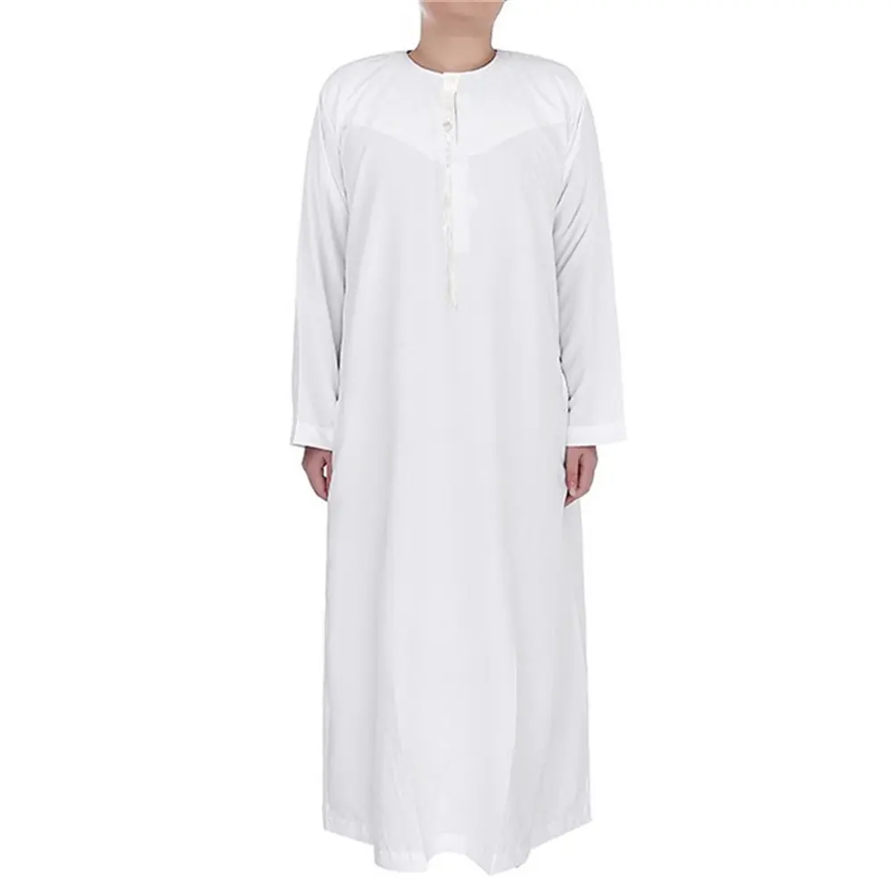 omani dubai marocaine cotton white jalabiya silk kaftan muslim abaya men thobes islamic button clothing wholesaler
