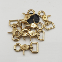 Crochets à fond carré en laiton massif de 14mm 17mm 20mm 25mm 32mm 38mm petit triangle, boucle pour chien, boucles à crochet pour mousqueton pour animaux de compagnie