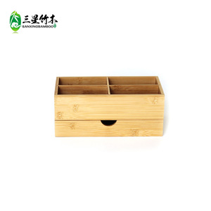 Organizador de escritorio para oficina en casa y caja de almacenamiento, caja de almacenamiento de cosméticos con compartimentos y cajones - Product Image 1