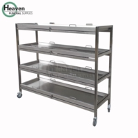 Estante para Cadáveres, Equipo de Morgue, Ataúdes, Estante Mortuorio, Estantes de Almacenamiento para Ataúdes