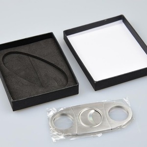 Smussato su misura forbici a doppia lama di legno più leggero e cutter set da tavolo pugno cigar cutter - Product Image 5