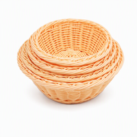 Hete Aanbieding: Draagbare Opbergmand voor Groenten, Eten, Diversen, Fruit - Ronde Vorm van Kunststof Rotan