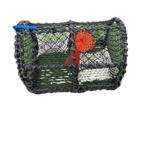 Cadre <span class=keywords><strong>en</strong></span> acier inoxydable Creel avec filet PE piège de pêche multifilament pour homard crabe poisson crevettes pour l'aquaculture et l'agriculture - Product Image 1