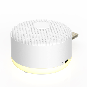 Máquina Portátil de Sonido <span class=keywords><strong>Blanco</strong></span> para Bebés con Sonido Relajante y Luz Nocturna, Funciona con Batería, Hecha de Plástico, con Altavoz - Product Image 1