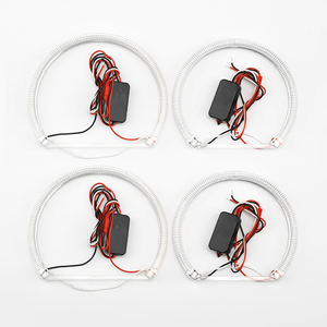 131mm 146mm LED yeux pour <span class=keywords><strong>BMW</strong></span> 3 5 <span class=keywords><strong>7</strong></span> série E46 <span class=keywords><strong>E39</strong></span> E36 E38 voiture Halo lumières Auto accessoires Tuning bricolage lumière diurne - Product Image 4