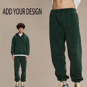 Pantalon de survêtement personnalisé en tissu épais pour femme, avec doublure polaire, coupe droite, ample - Product Image 1
