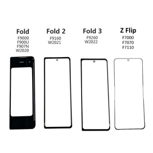 Cristal de pantalla exterior frontal con pegamento OCA para Samsung Galaxy Z, cristal de pantalla frontal con pegamento OCA plegable 2 3 W21 W22 F9160 F926 Flip 3 F707 F711 - Product Image 2