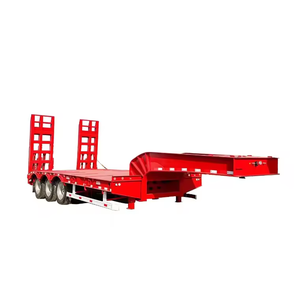 Remolque de plataforma baja hidráulica de 3, 4 y 5 ejes para trabajo pesado, de 1-2 toneladas, con cuello de cisne, 12.5x2.5x1.5m, Shandong Fengniao - Product Image 4