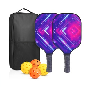 Juego de paletas de Pickleball de fibra de vidrio de lujo, fabricante profesional, <span class=keywords><strong>precio</strong></span> bajo, venta al por mayor, paleta de Pickleball de estilo infantil personalizada - Product Image 4