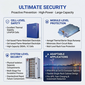 NFPA69 Fire Protected BESS 373kWh Commercial Solar <b>Energy</b> <b>Storage</b> <b>System</b> Liquid Cooled IP55 Cabinet - Product Image 5