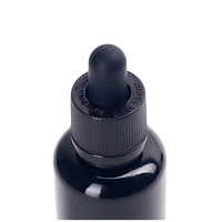 Bouteille en verre ultra violet 100 ml 50 ml 30 ml 15 ml 10 ml Bouteilles d'huile essentielle en verre noir avec pipette compte-gouttes à l'épreuve des enfants