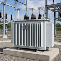 Transformateur de puissance triphasé S11 immergé dans l'huile, conception à trois enroulements, entrée 11 kV, sortie 400 V