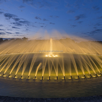 Fuente Musical Interactiva, Fuente de Agua para Exteriores, Decoración de Jardín y Paisaje