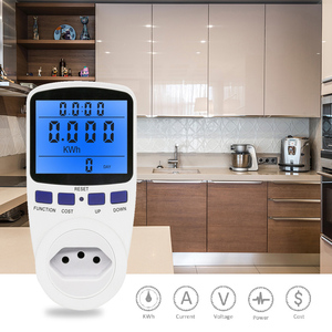 卡瓦尔 PMB02-BR BR 插头式数字瓦特表 LCD 背光蓝光电能表 电表插座 电量测试仪 - Product Image 3