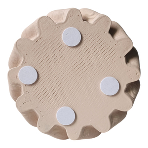 Vaso in ceramica contemporaneo con design stampato in 3D per l'arredamento del soggiorno - Product Image 5