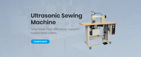 Machine à coudre industrielle ultrasonique, avec dentelle, vente en gros,