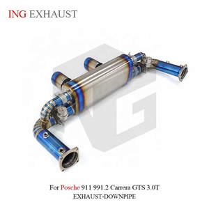 Sistema <span class=keywords><strong>de</strong></span> <span class=keywords><strong>Escape</strong></span> CatBack <span class=keywords><strong>de</strong></span> Titanio ING para Porsche 911 991.2 Carrera GTS 3.0T, Piezas <span class=keywords><strong>de</strong></span> Afinación <span class=keywords><strong>de</strong></span> Rendimiento Ultraligeras, Venta al Por Mayor - Product Image 2