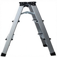 Échelle à marches légère en aluminium, 2 marches larges et antidérapantes, la plus populaire, capacité 330 lbs, conforme EN 131, pour escalier, pique-nique, camping, pêche