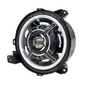 Sanvi Automotive Led Headlight Assembly LED Projector Lens Headlights Adjustable Auto Headlamps Fit for Jeep-wrangler-jl 9 Inch - Product Image 3